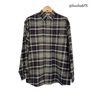 WRANGLER 20X Plaid Long Sleeve Button Down Shirt